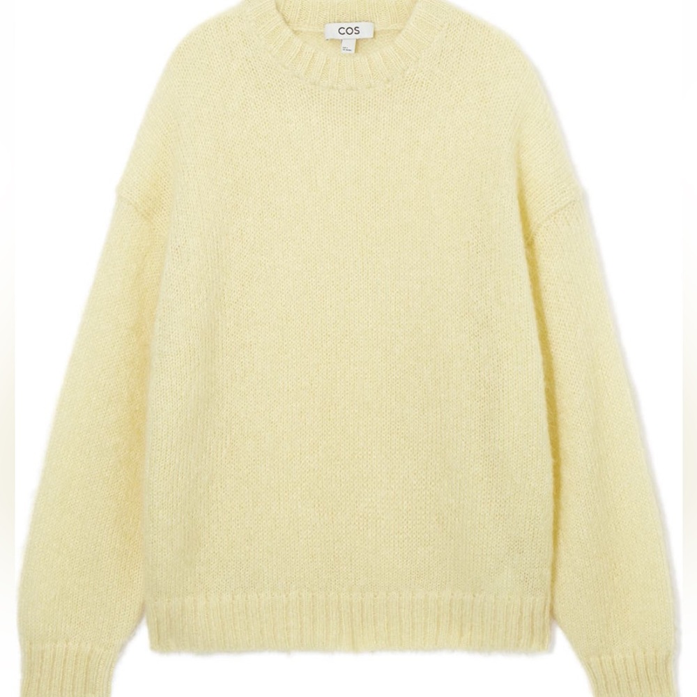 COS yellow mohair sweater